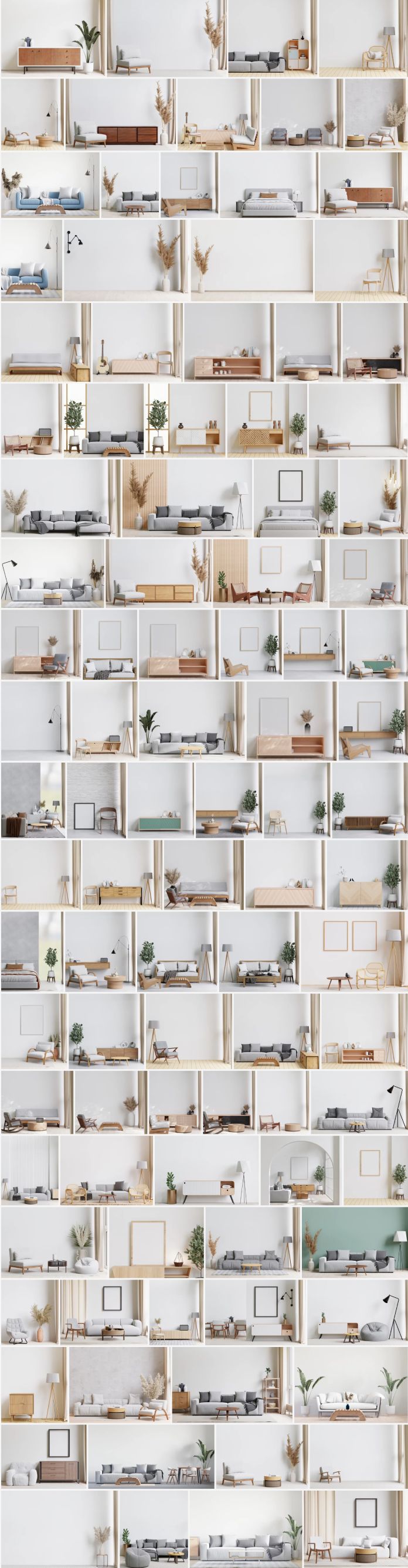 High-resolution interior design renderings