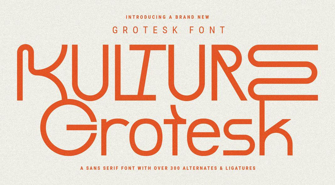 KULTURE GROTESK font by SilverStag