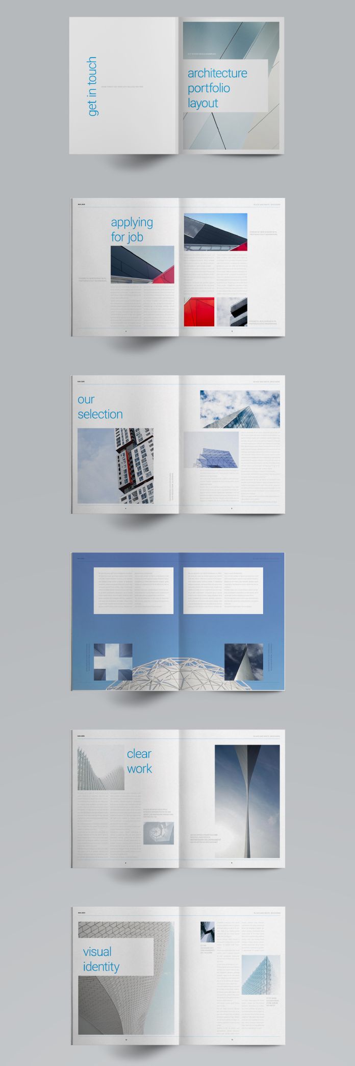 Minimal Portfolio Print Template for Architecture and Design