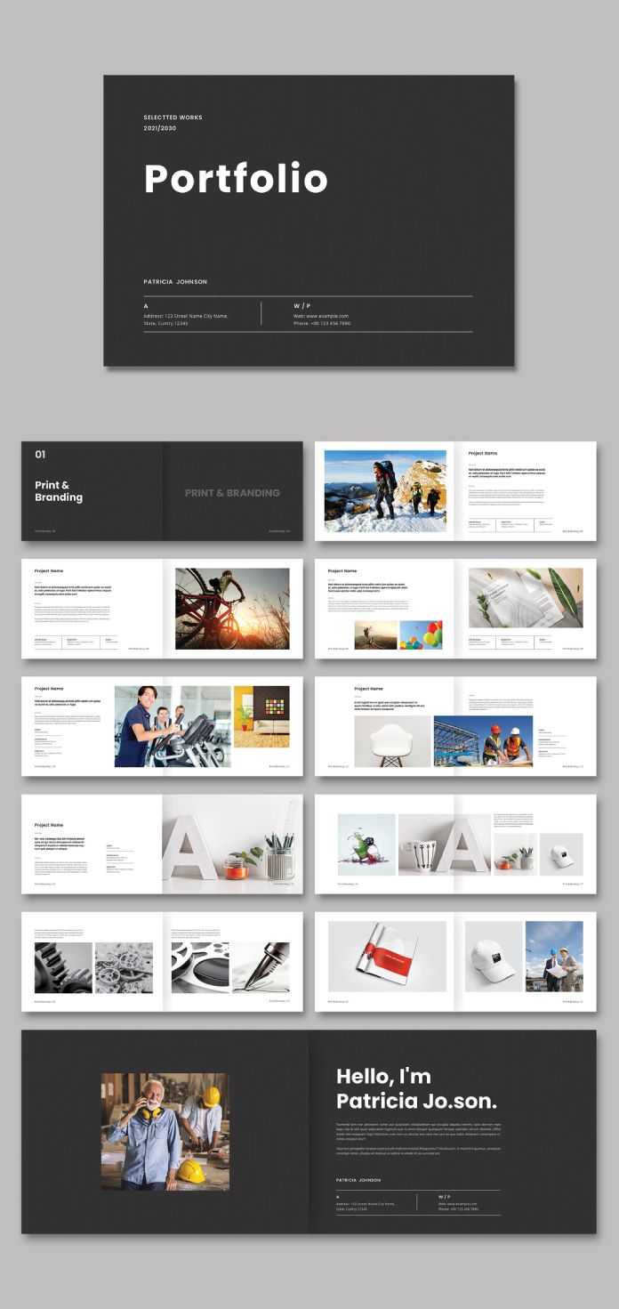Minimalist Portfolio Template by PixWork