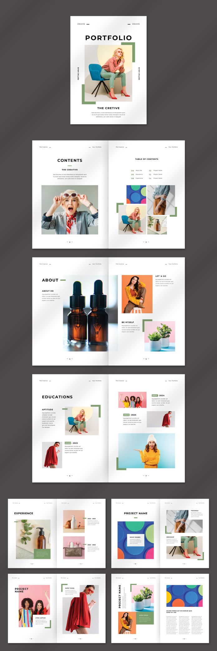 Portfolio InDesign Template by PixWork