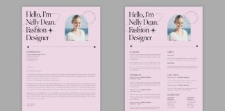 Download A Fancy Modern Resume Template for Adobe InDesign A Fancy Modern Resume Template for Adobe InDesign