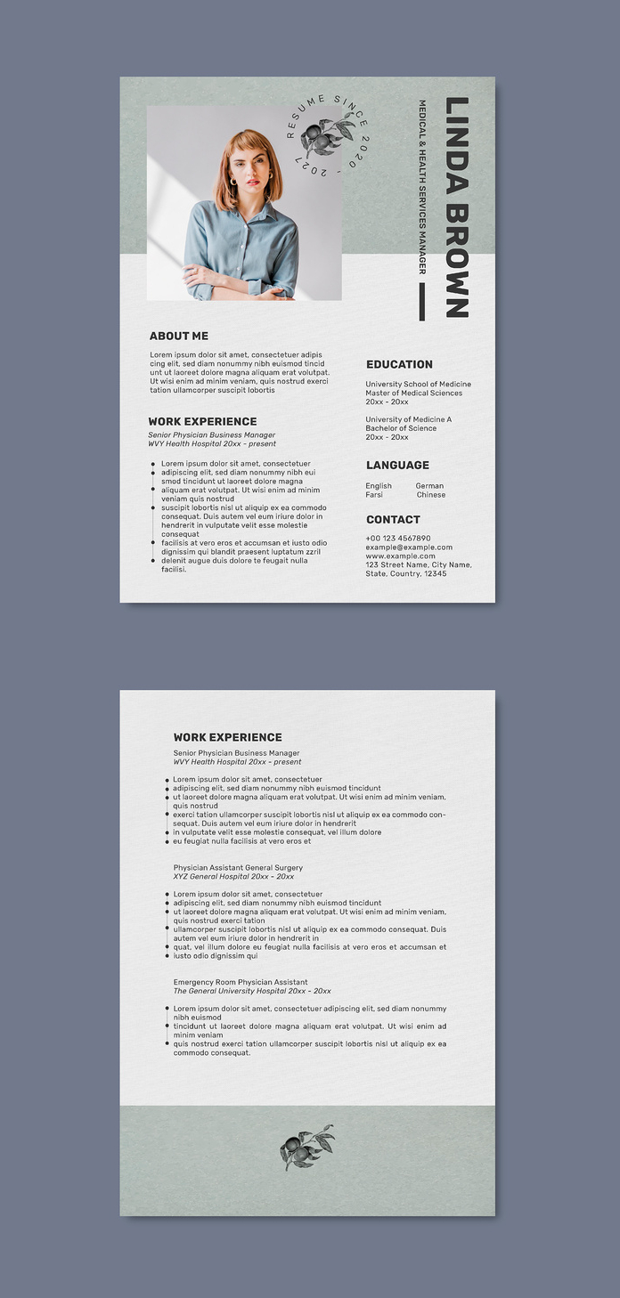 A Unique Resume Template for Adobe Illustrator