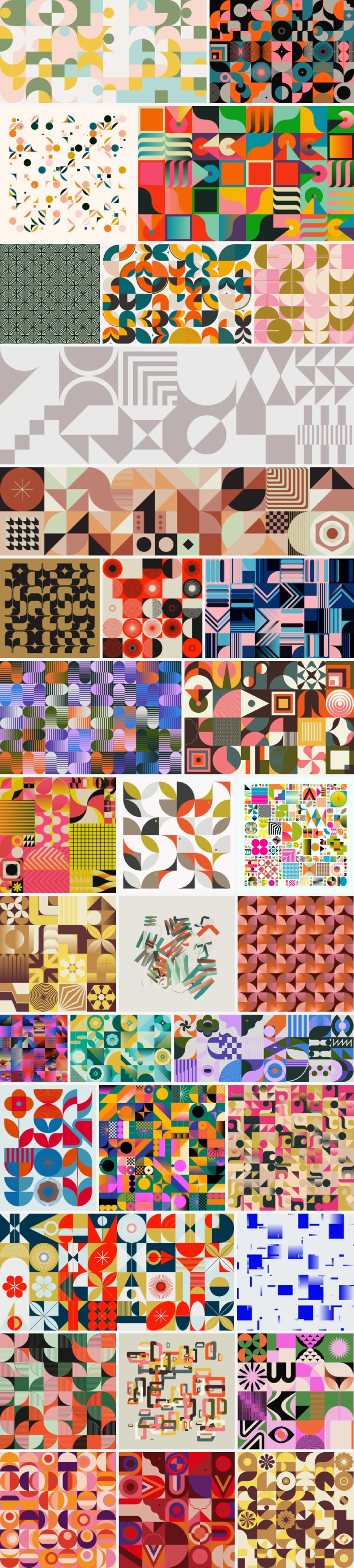 Download Colorful Vector Background Patterns of Geometric Shapes and Artistic Graphics