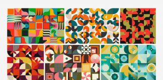 Download Colorful Vector Background Patterns of Geometric Shapes and Artistic Graphics