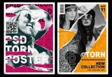 Torn Poster Design Photoshop Template