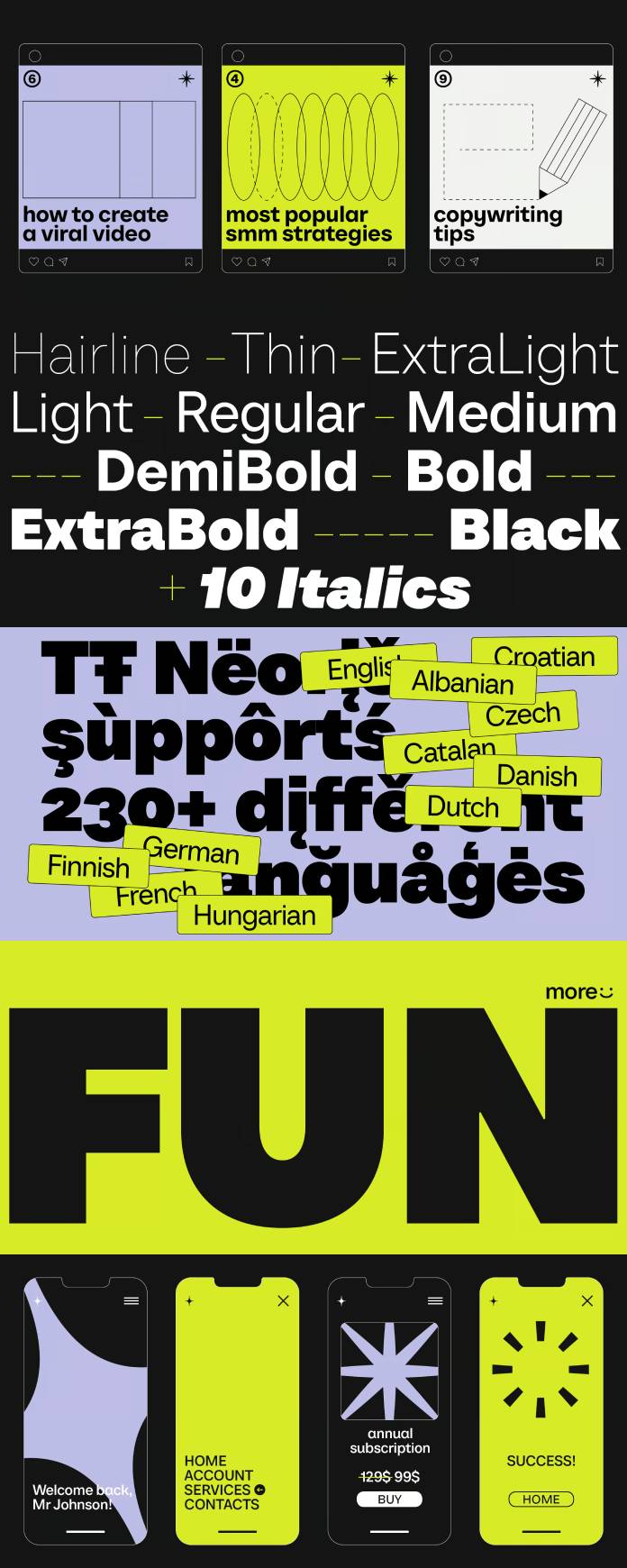 TT Neoris font family by TypeType