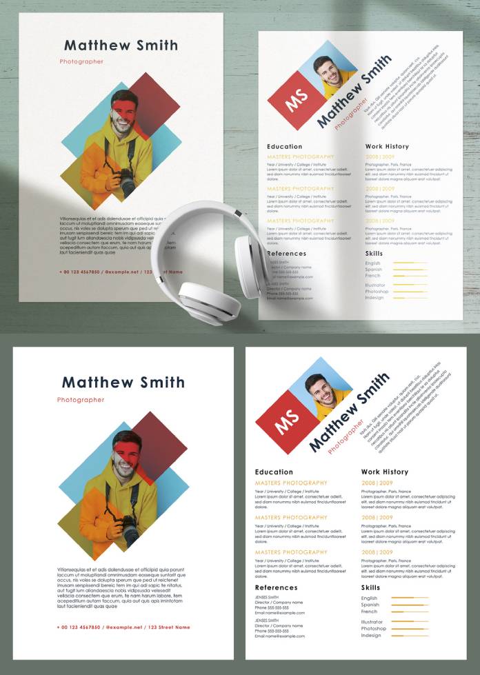 A Creative Curriculum Vitae Resume Template by Roverto Castillo