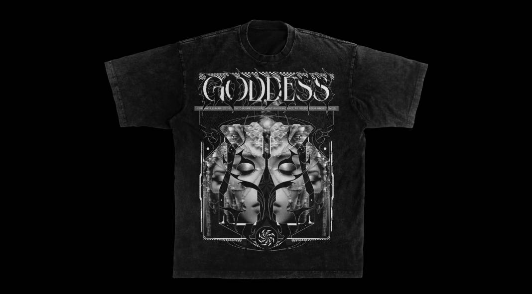 GODDESS/Neo-Gothic Print design by Franck Jeannin