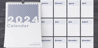 Vertical A4 2024 Calendar InDesign Template by Roverto Castillo