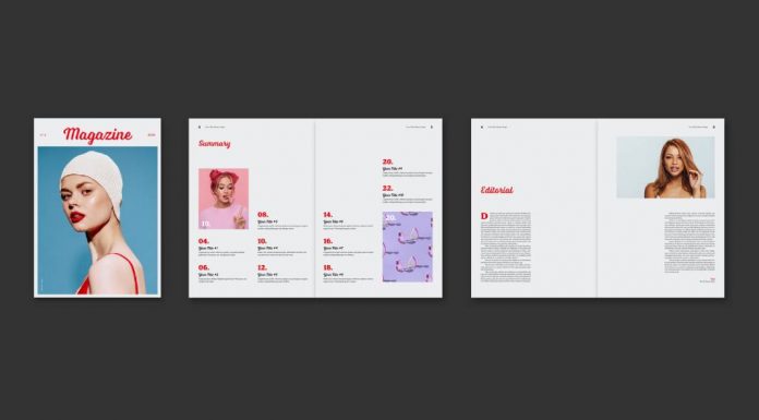 Colorful Magazine Template for Adobe InDesign,