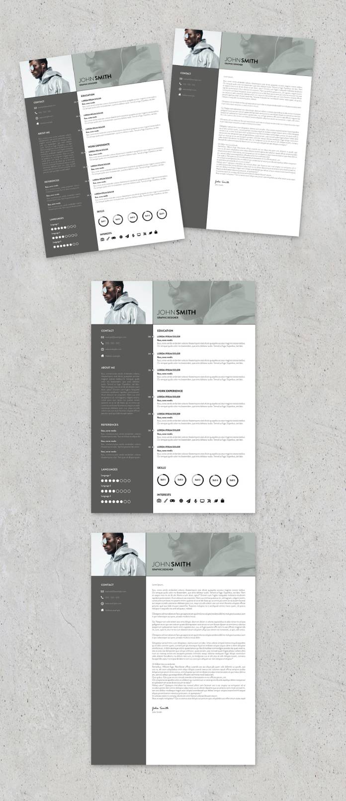Minimal Resume and Cover Letter Template for 2024