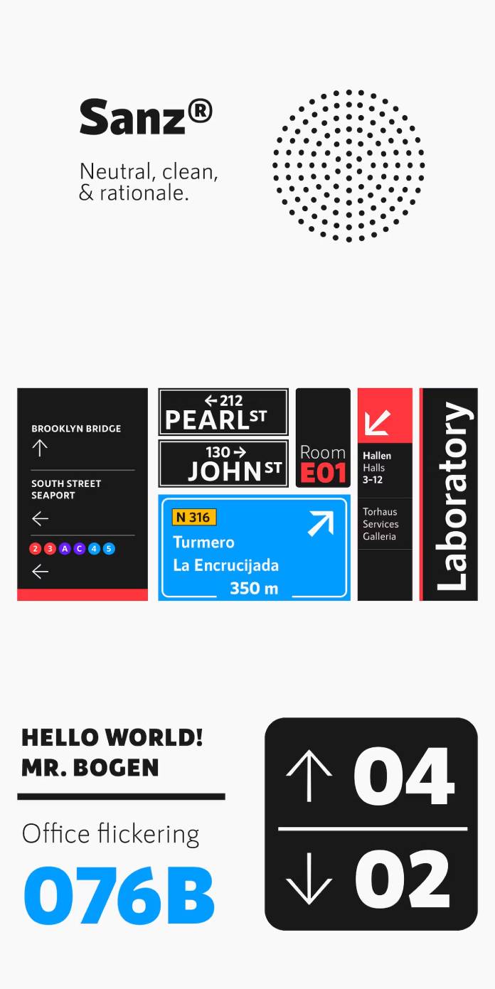 RNS Sanz typeface by Yorlmar Campos