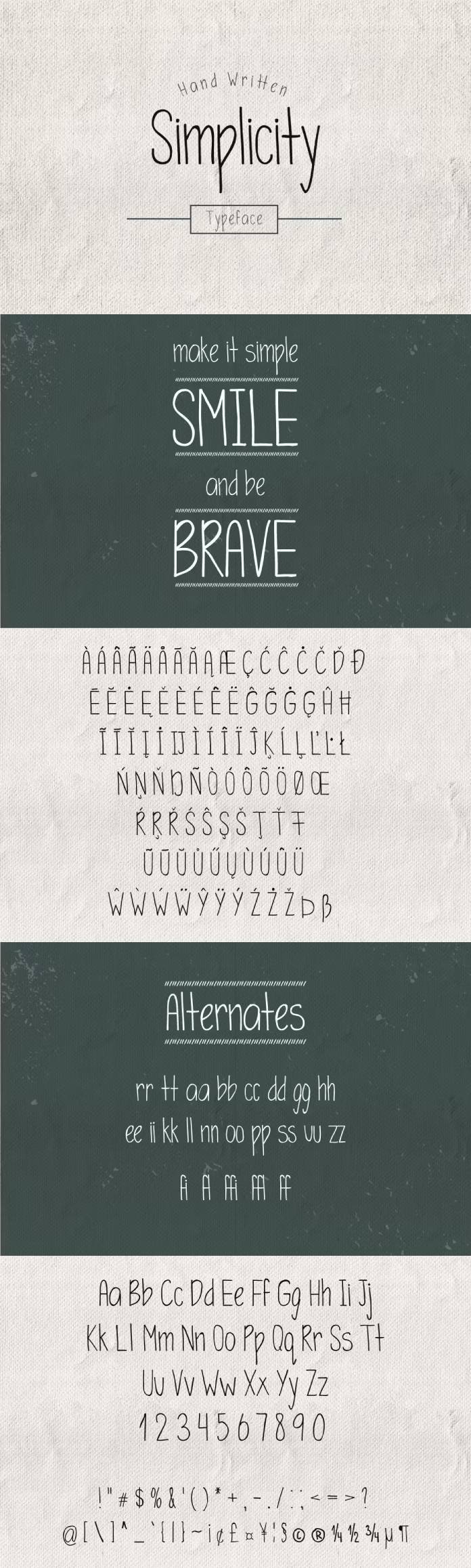 Simplicity Typeface by sundaylab