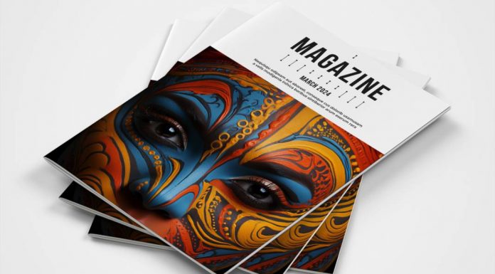A Professional Magazine Template with Orange Accents by Grkic Creative