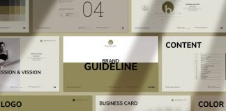 Adobe InDesign Brand Guidelines Presentation Template by PixWork