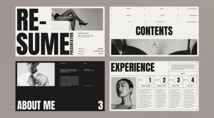 CV/Resume Screen Presentation Template by TemplatesForest