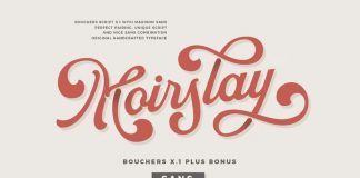 Bouchers Script X.1 vintage typeface by Swistblnk