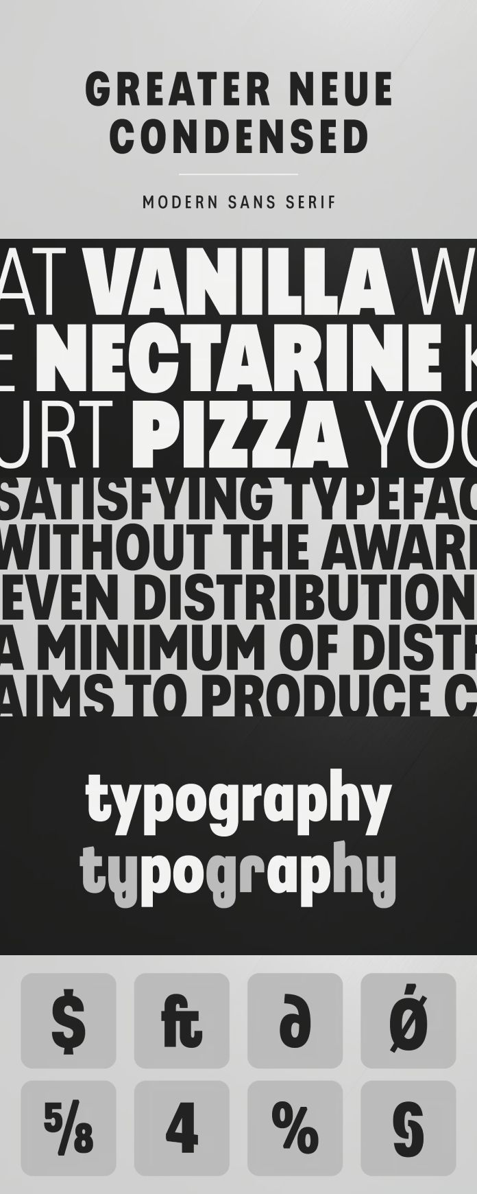 Greater Neue Condensed Font Family by NicolassFonts