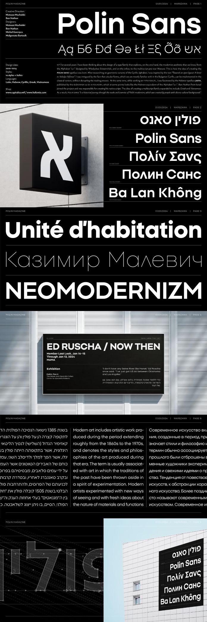 Polin Sans font family by Borutta Group