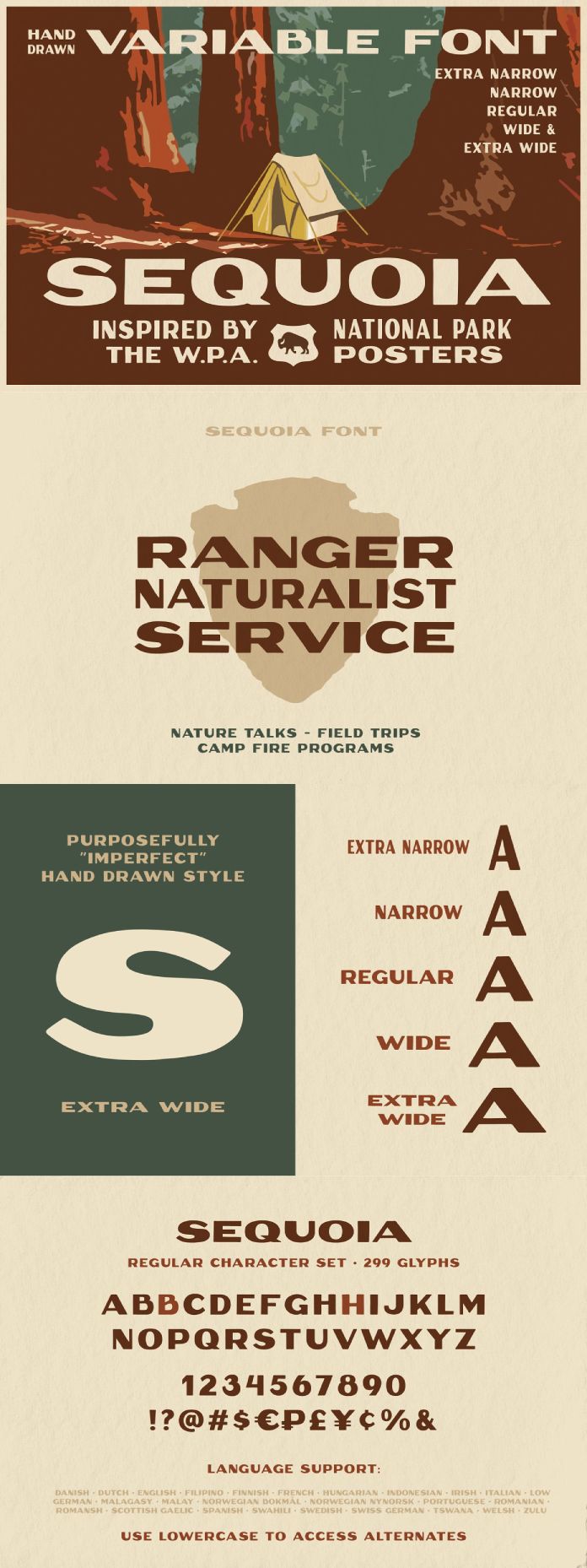 Sequoia Display font family by Rachel Kick