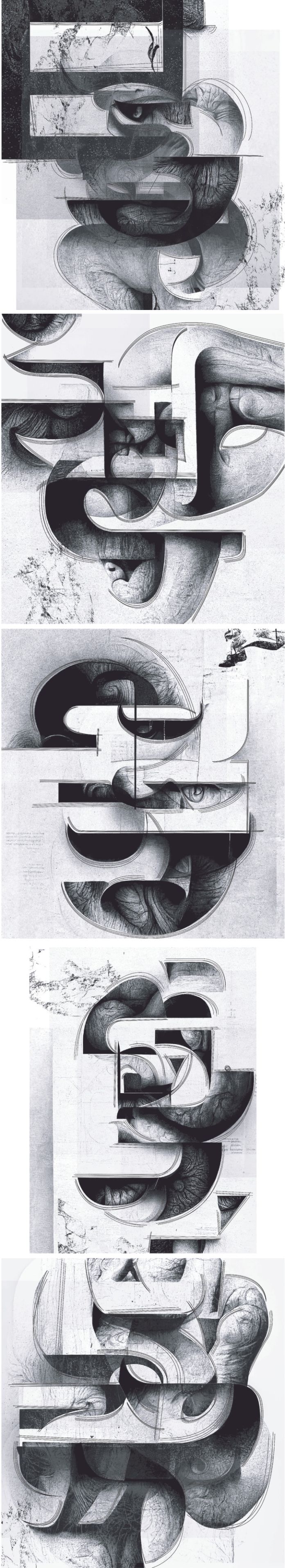 The New Typeface - An Experimental Work With Midjourney by Esther Rou Jiao