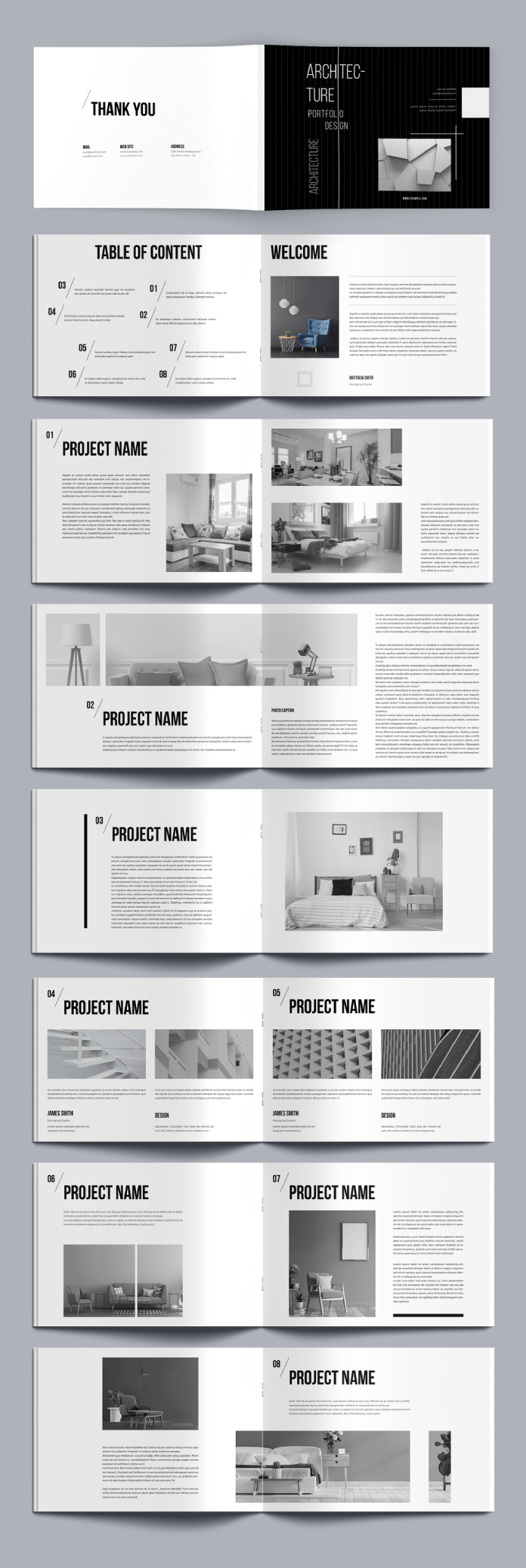Architecture Portfolio Brochure Template by DesignCoach