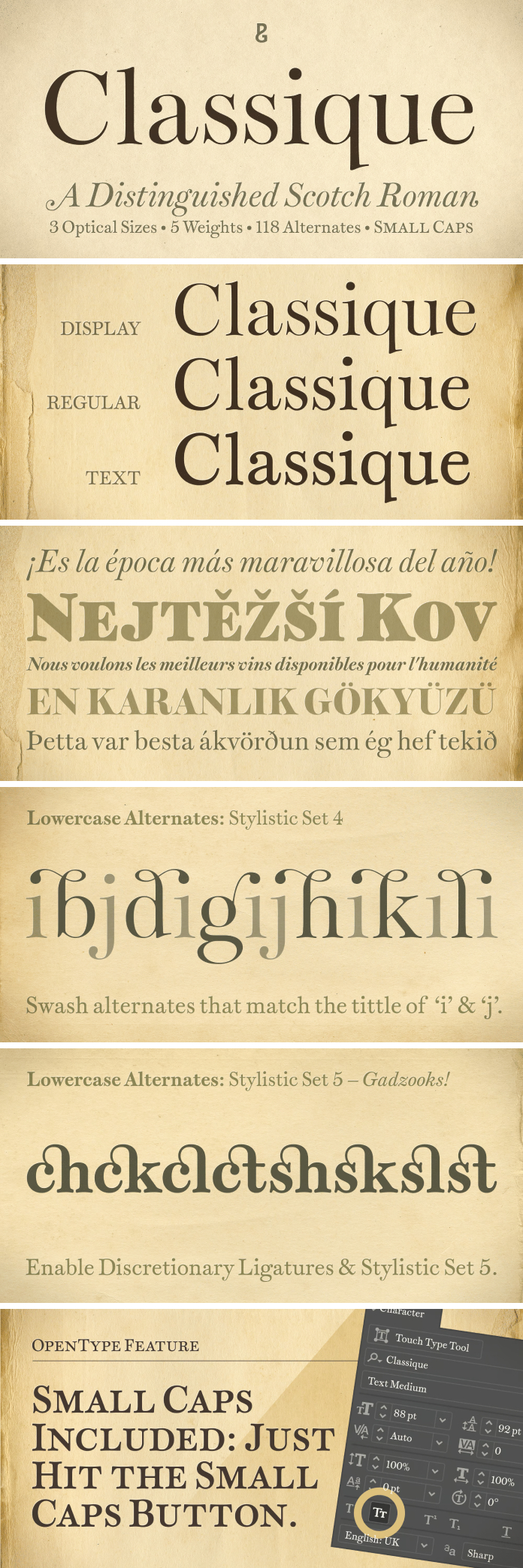 Classique font family by Paulo Goode