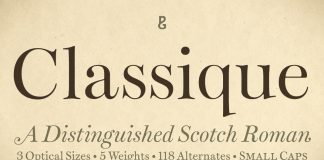 Classique font family by Paulo Goode