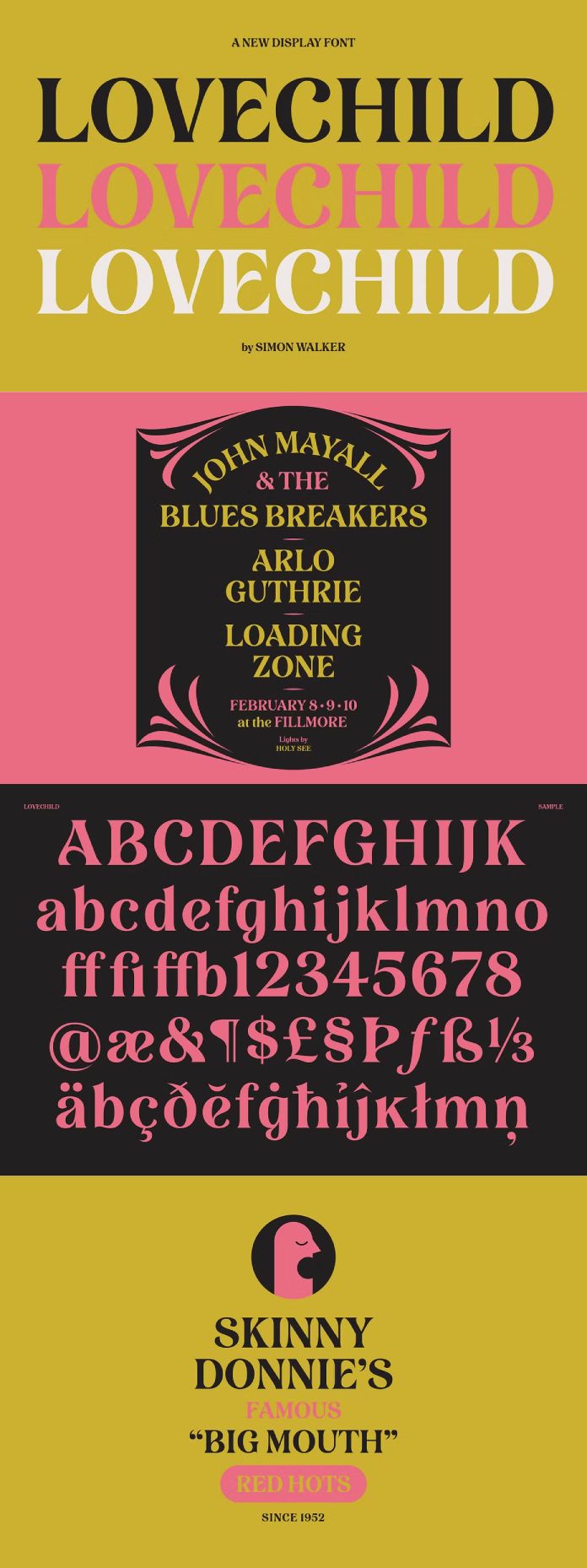 Lovechild Font by Simon Walker