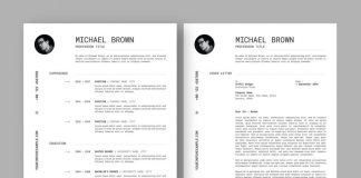 Minimal Resume Template Design