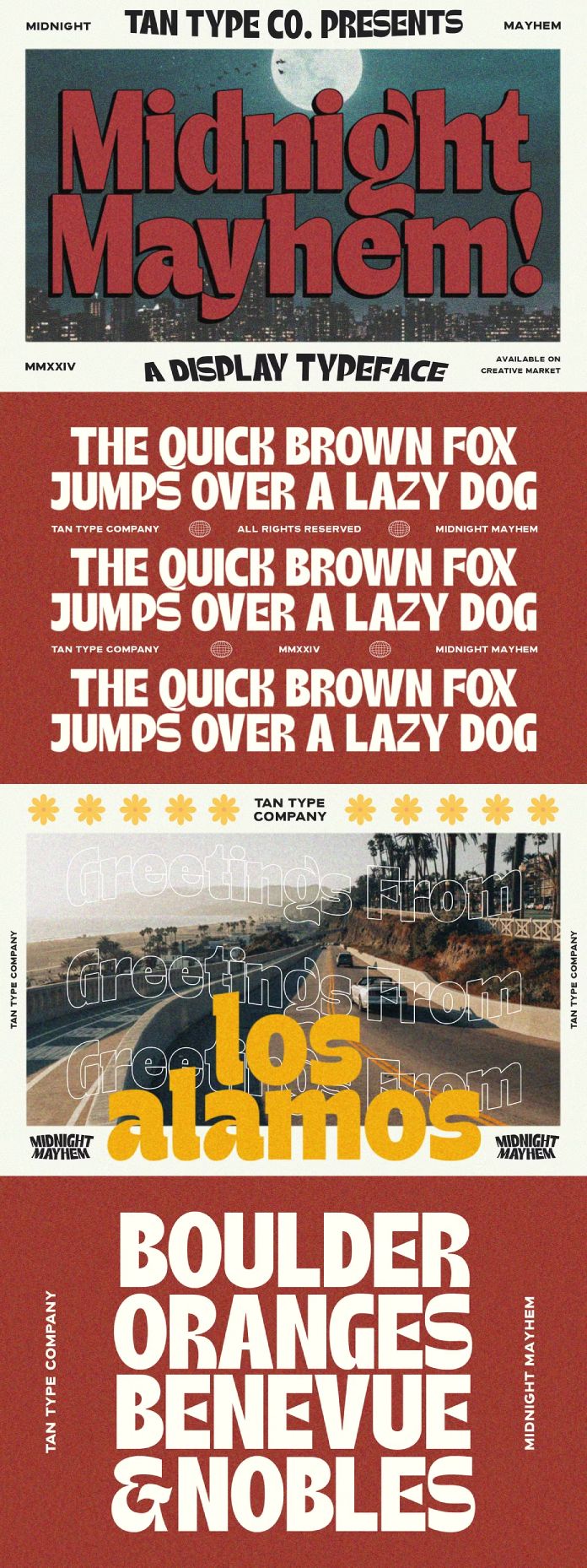 TAN Midnight Mayhem Font by TanType