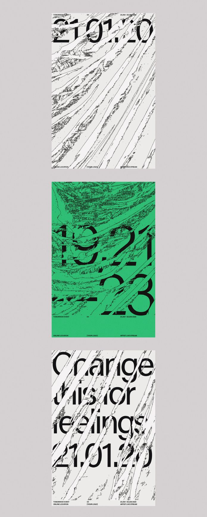 Abstract Underground Event Poster Template by The Royal Studio for Adobe Illustrator