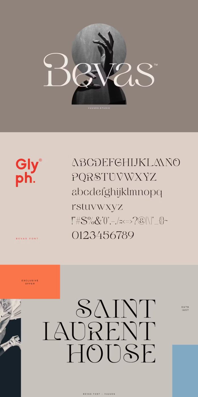 Bevas Typeface by vuuuds