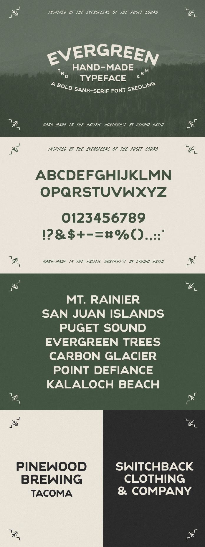 Evergreen Font by Studio David