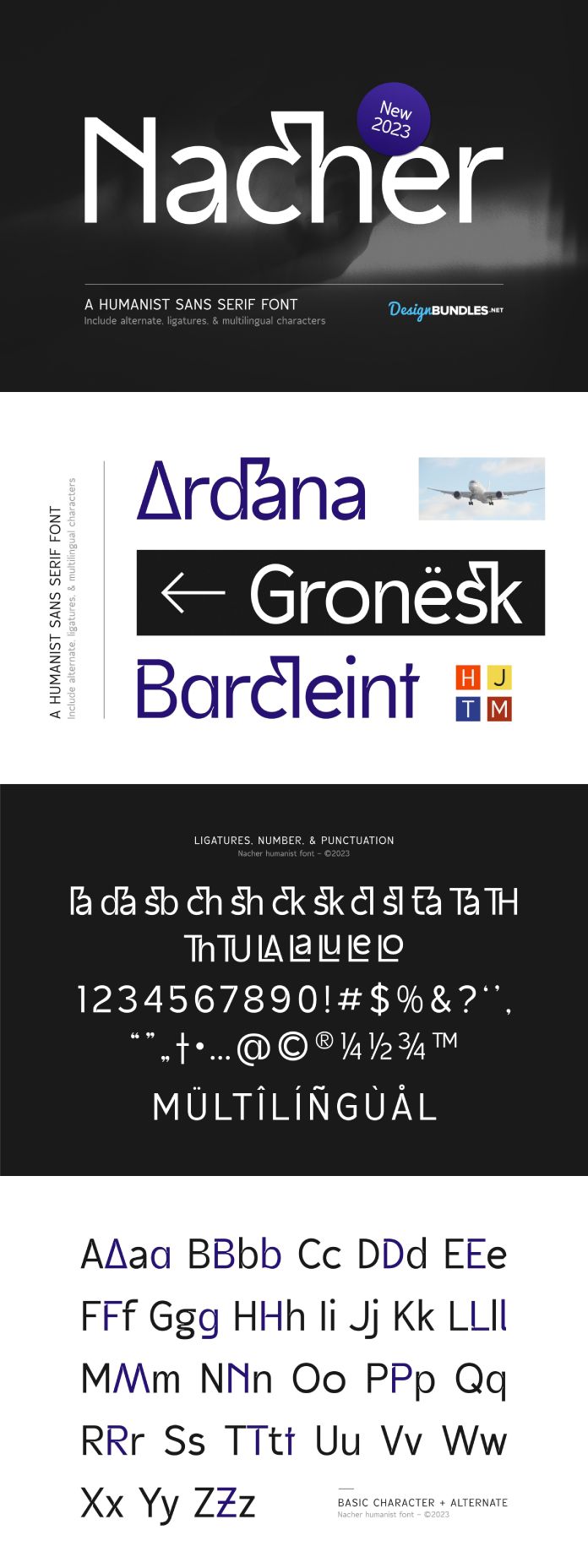 Nacher Humanist Font from Font Bundles