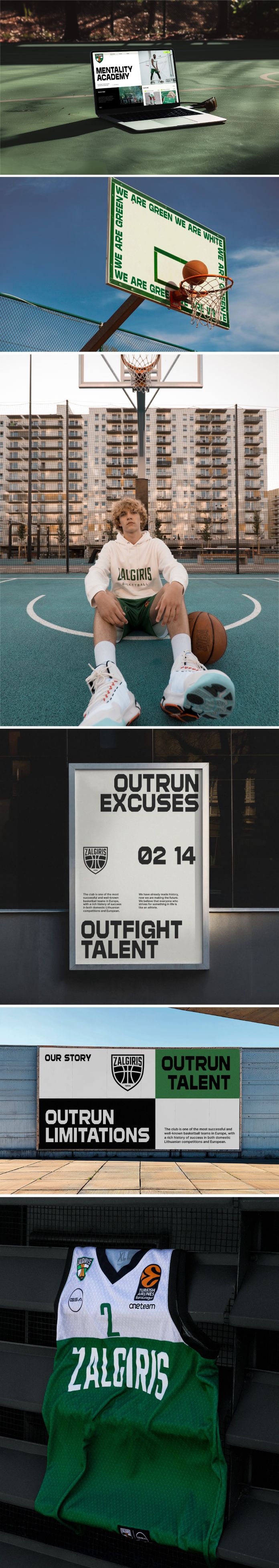 Zalgiris basketball team rebrand by Andstudio