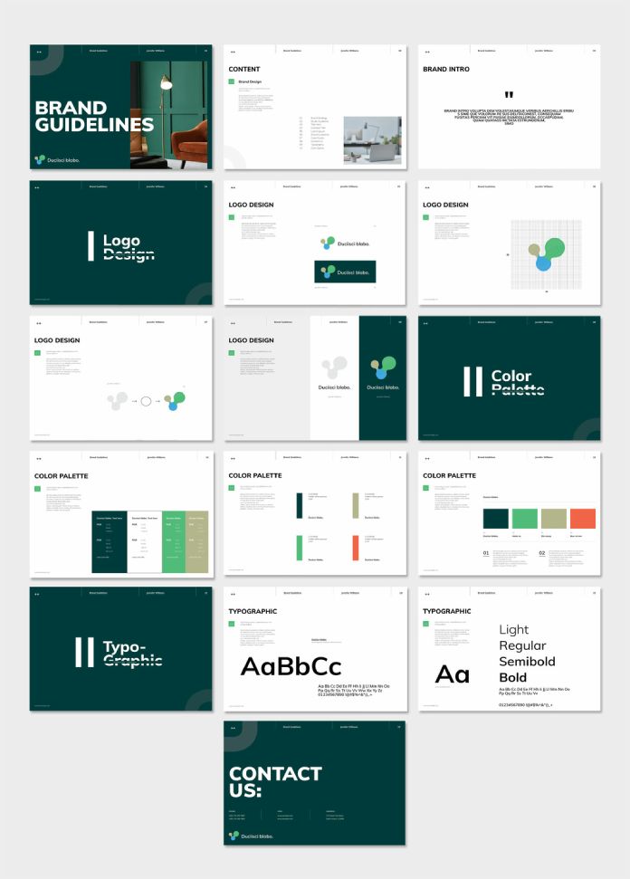 Brand Guidelines Layout by PixWork