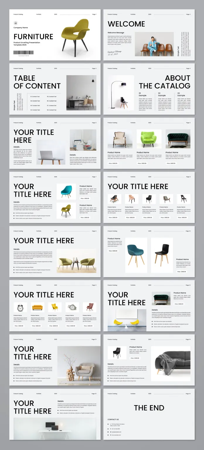 Product Catalog Presentation Template for Adobe InDesign