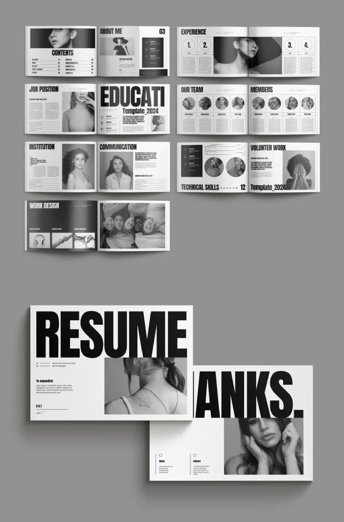Adobe InDesign Resume Brochure Template by GraphicArtist