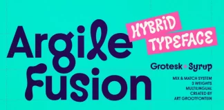 Argile Fusion Font Family by Art Grootfontein