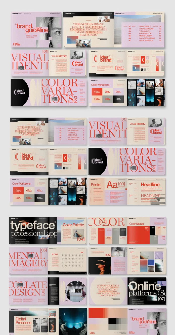 Brand Guideline Magazine Remplate for Adobe InDesign by BrandPacks