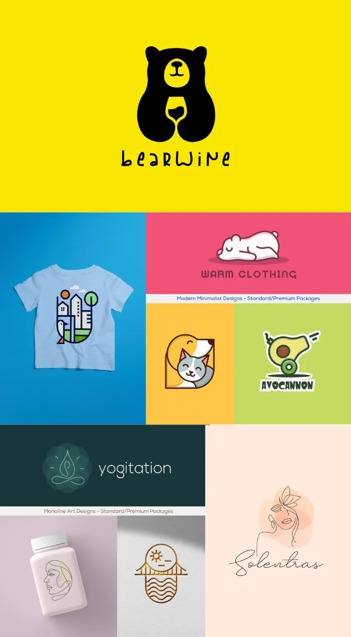 Custom modern and minimalist logo designs for all businesses by Juhi Faldu