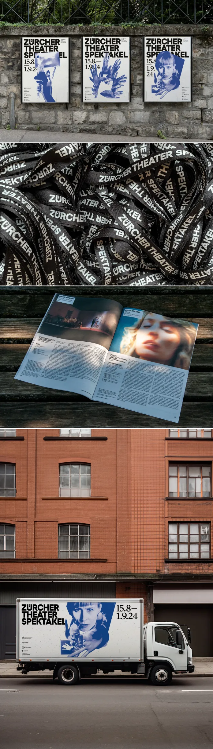 Theater festival campaign by Studio Marcus Kraft in cooperation with illustrator Bráulio Amado