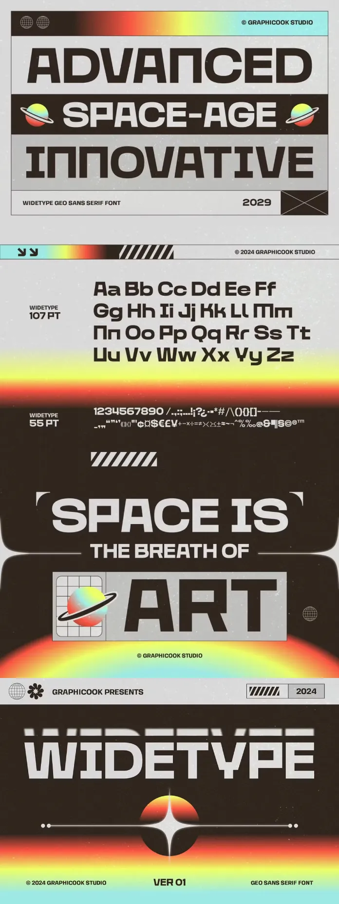 Widetype font by graphicook