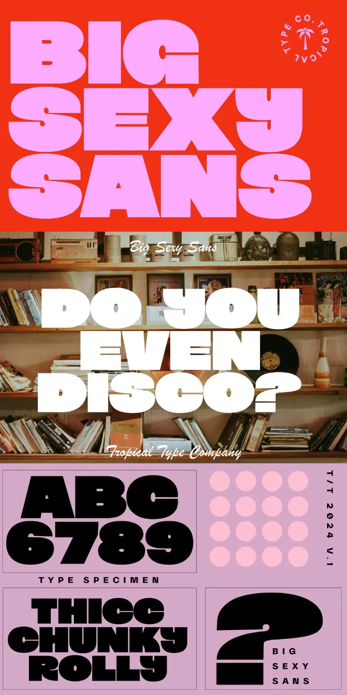 Big Sexy Sans Serif Font by Tropical Type