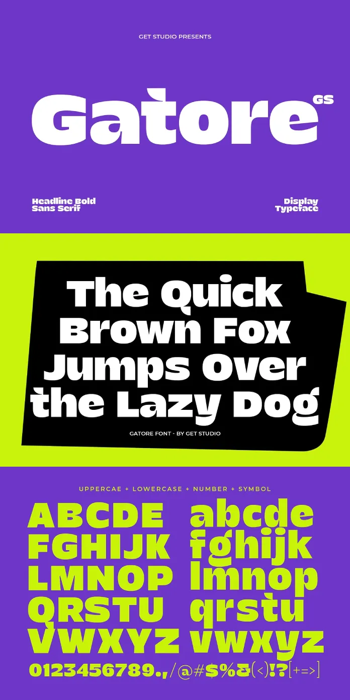 Gatore Font by Get Studio