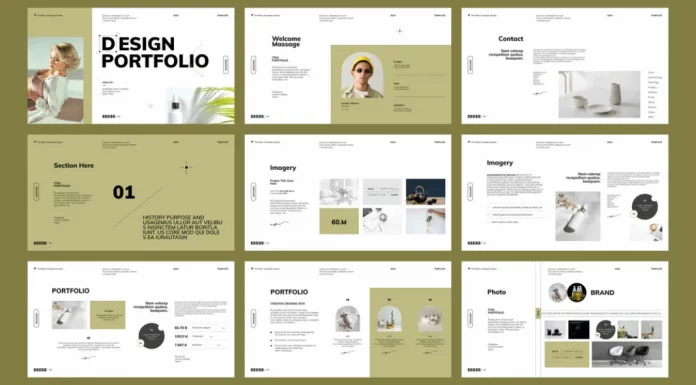 Graphic Design Portfolio Template by PixWork for Adobe InDesign
