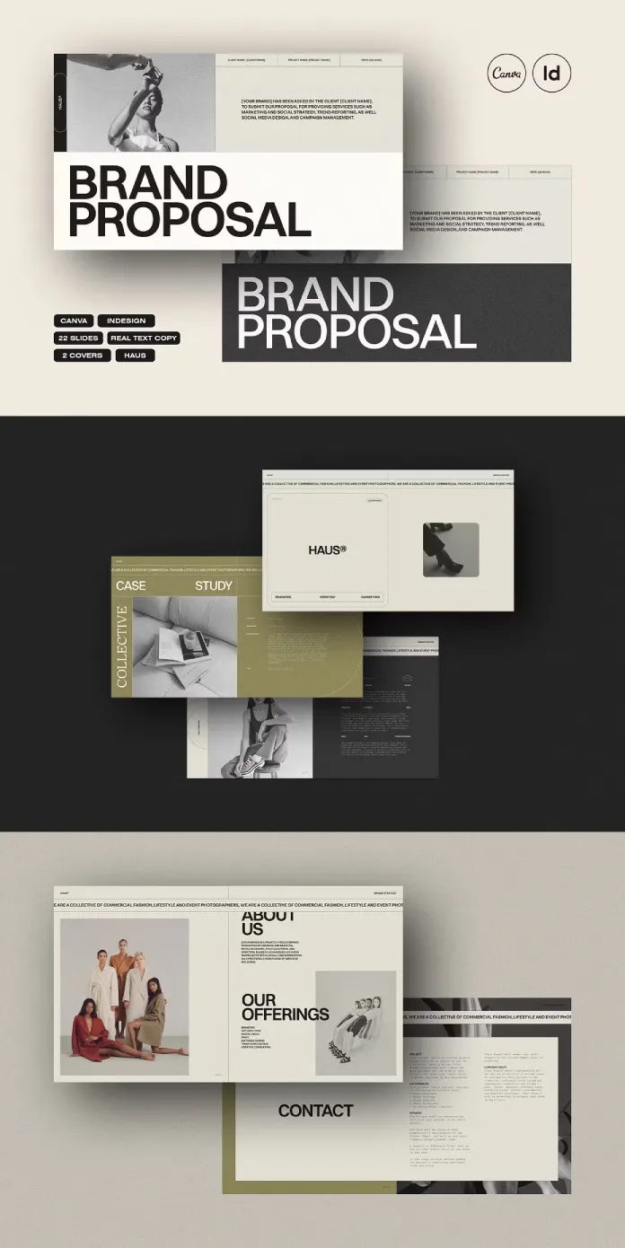 HAUS Brand Proposal Template by Studio Standard
