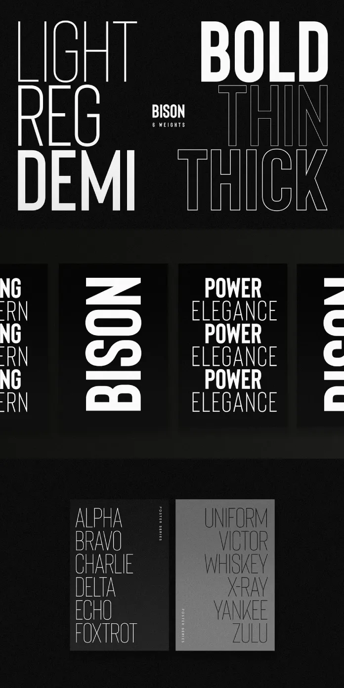 Bison Font Family by Ellen Luff
